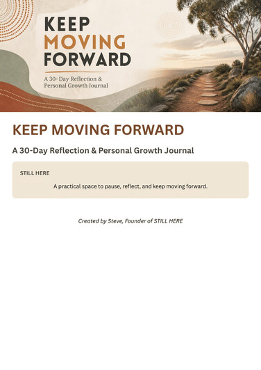 Keep Moving Forward reflection journal cover